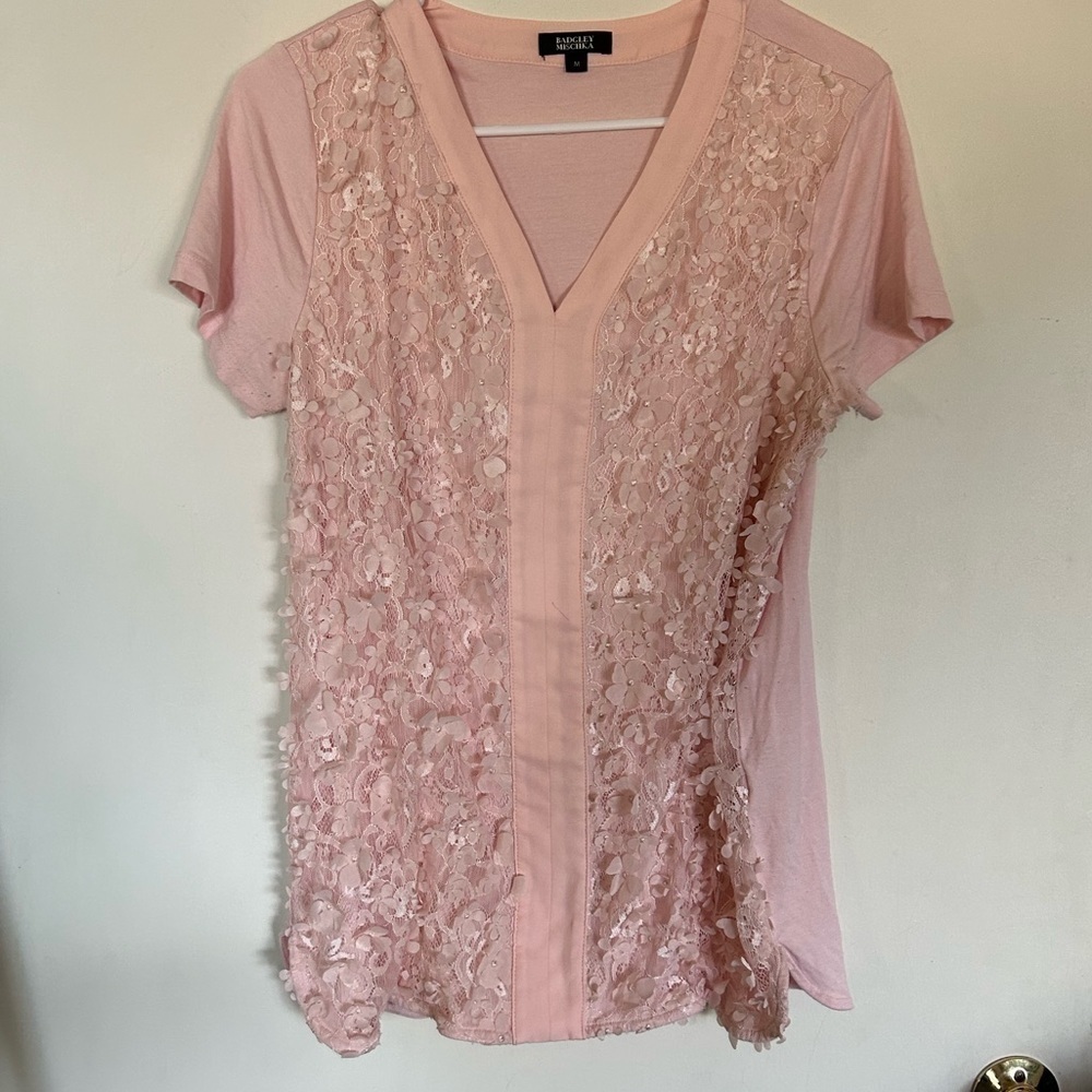 Badgley Mischka medium pink floral textures too